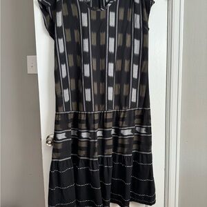JJill Stylish Black and Gray Women's Maxi Dress